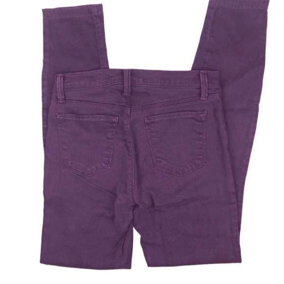 J Brand Women’s Super Skinny Dark Plum Purple Classic Denim Tight Zip Fly Jeans - Picture 9 of 16
